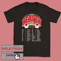 Zach Bryan With Heaven On Top Tour 2026 Merch Two Sided Black T-Shirt