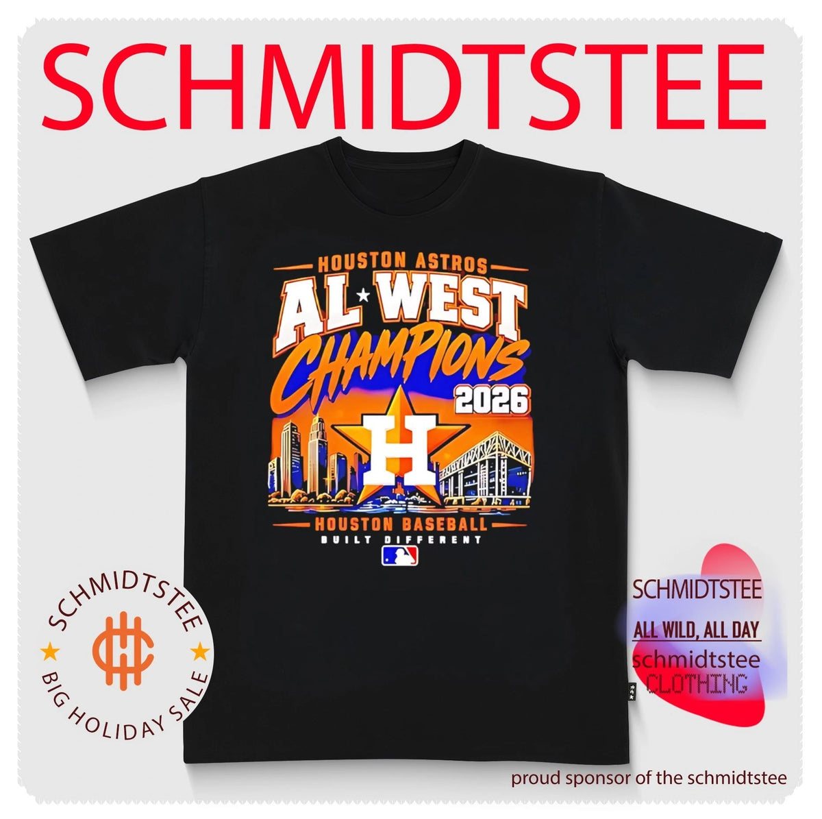 Houston Astros 2026 AL West Champions Houston Baseball Built Different shirt