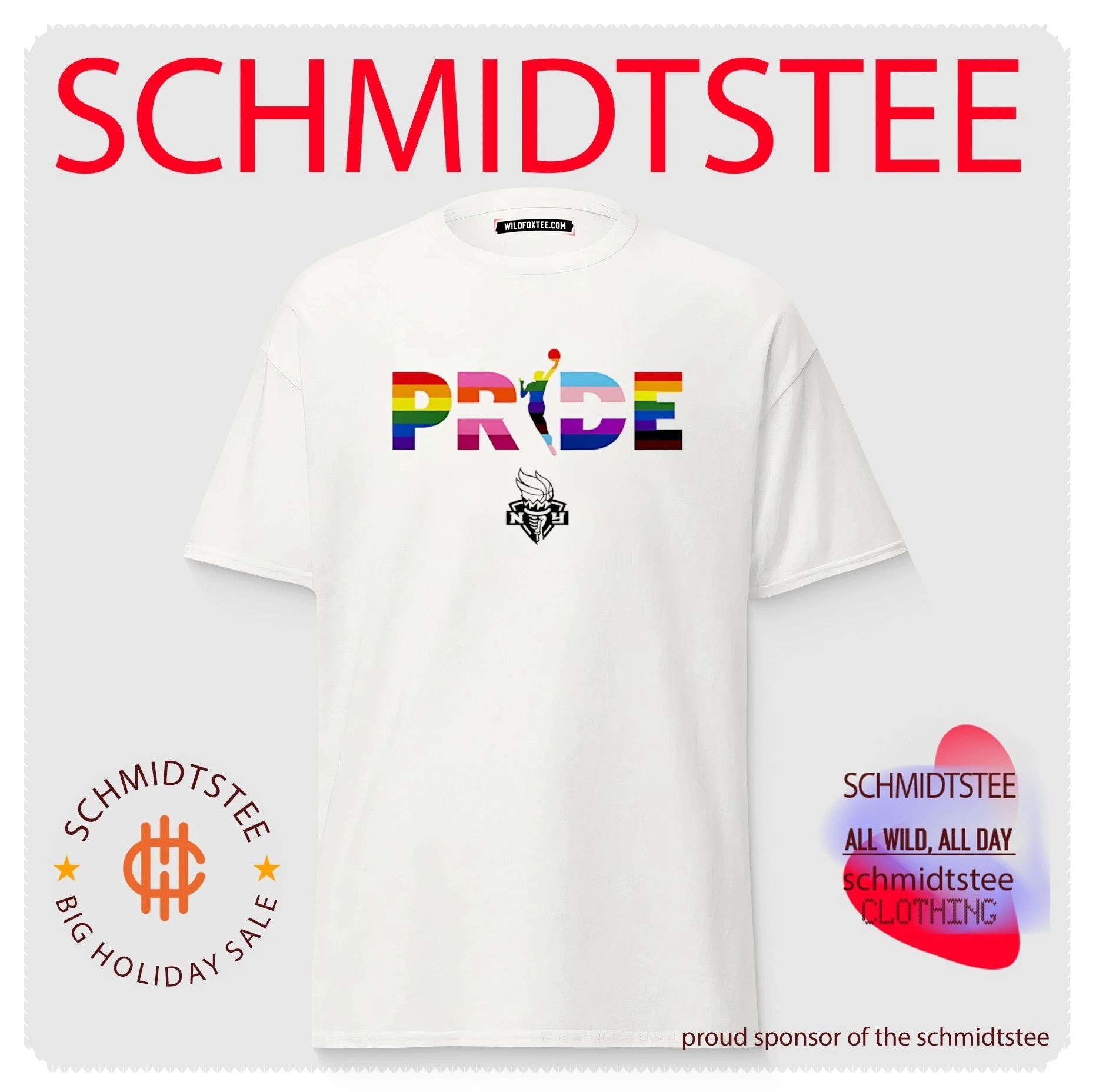 New York Liberty WNBA pride stripes shirt