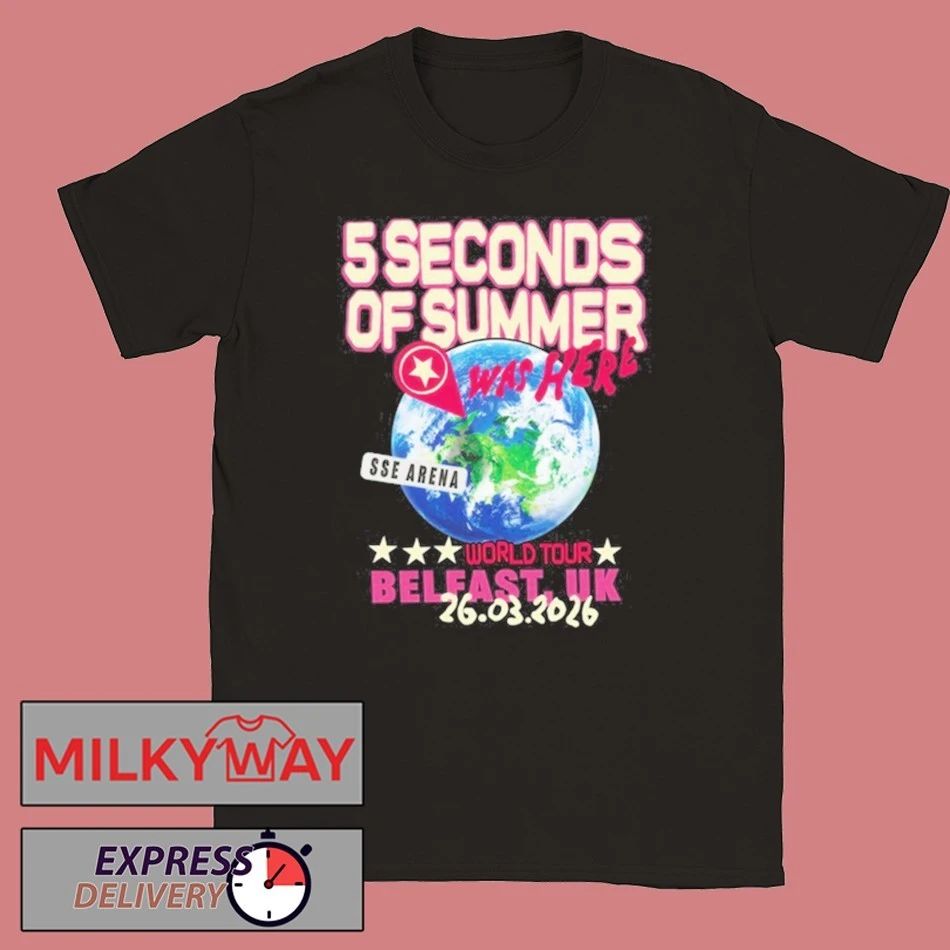 5SOS World Tour SSE Arena Belfast 26.03.2026 shirt