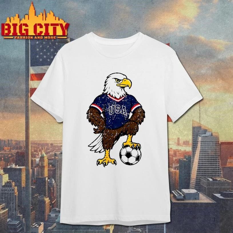 Soccer mascot Bald Eagle USA Team shirt