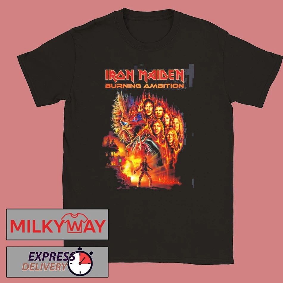 Iron Maiden Burning Ambition Movie Poster T-Shirt