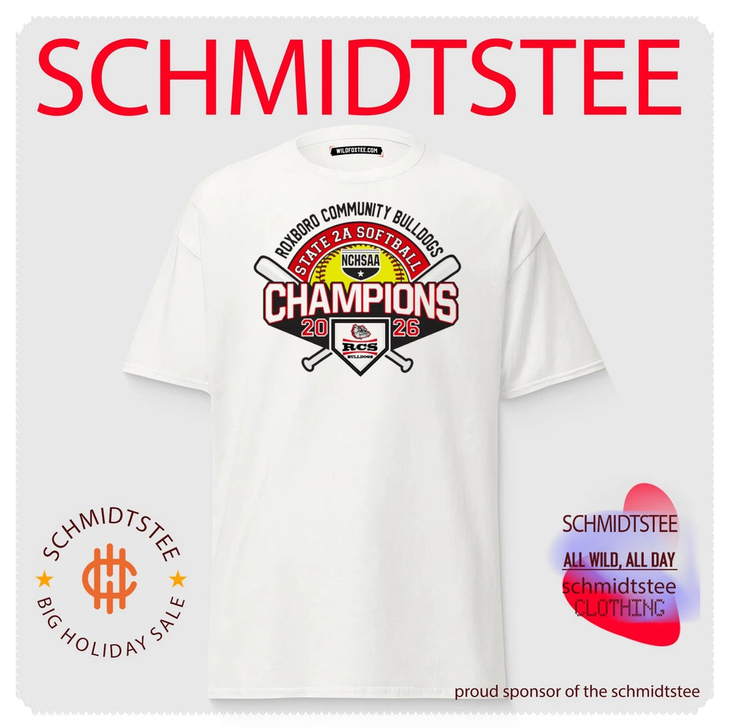 Roxboro Community Bulldogs 2026 NCHSAA State 5A Softball Champions shirt