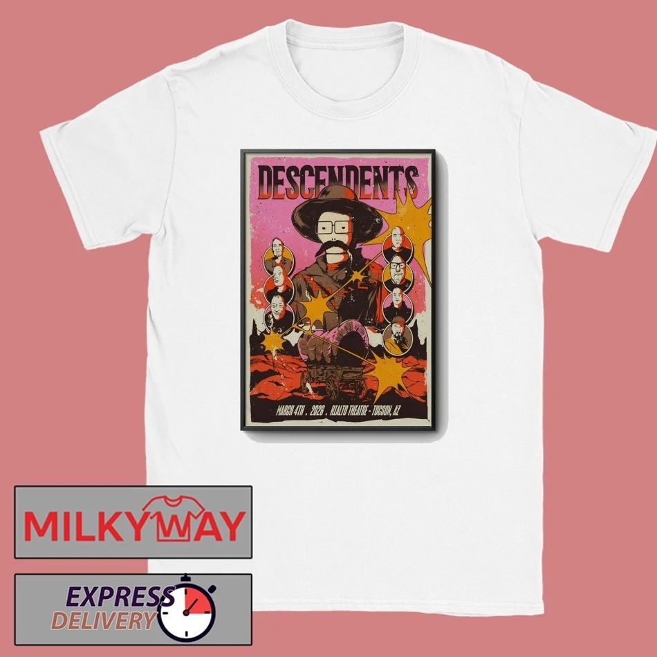 Descendents Tucson AZ On Mar 4 2026 Tour Poster shirt
