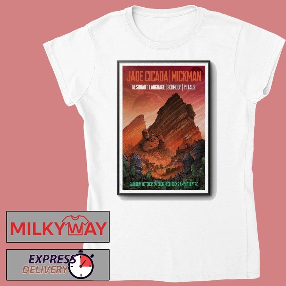 Jade Cicada & Mickman Red Rocks Amphitheatre Oct 24, 2026 Poster shirt