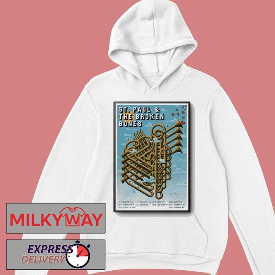 Poster St. Paul & The Broken Bones United Kingdom And European Tour 2026 shirt