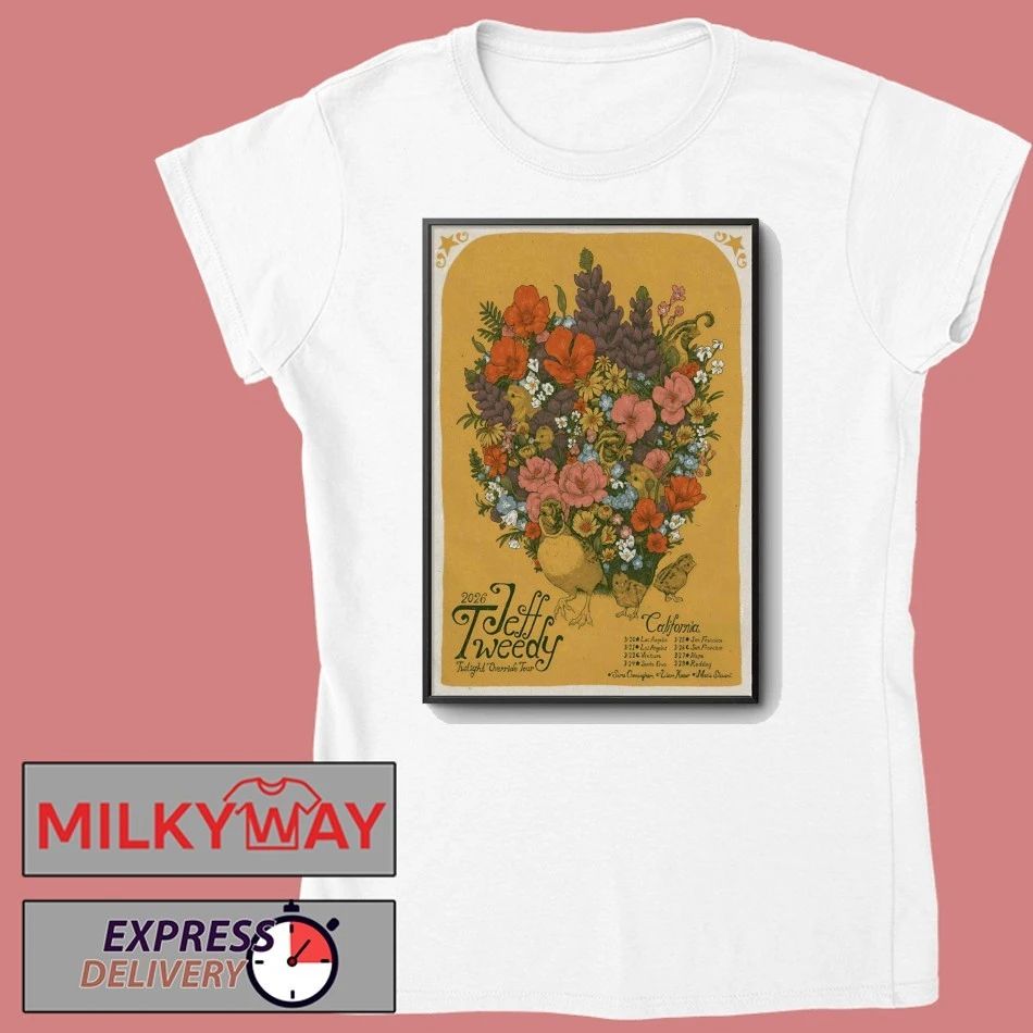 Jeff Tweedy Twilight Override California Tour 26 Poster shirt