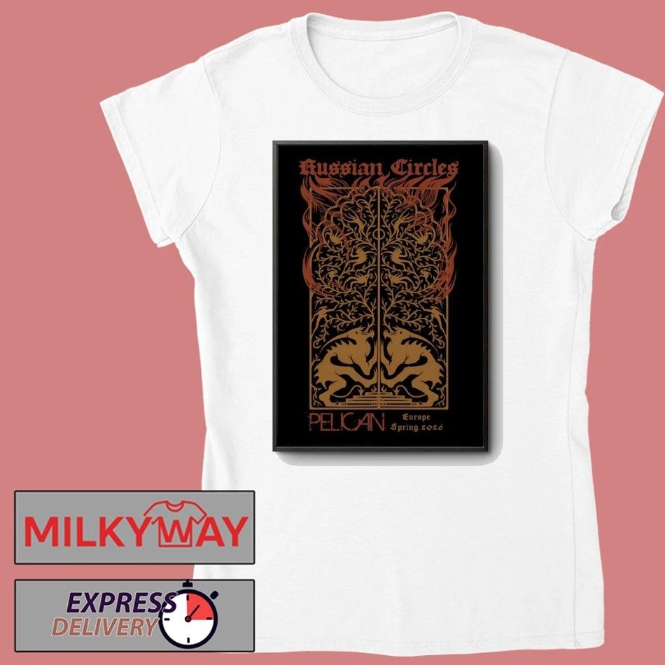 Russian Circles Europe Spring 2026 Tour Poster shirt