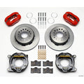 Wilwood Forged Dynalite P/S Park Brake Kit Red 55-57 Chevy 2.34in Offset