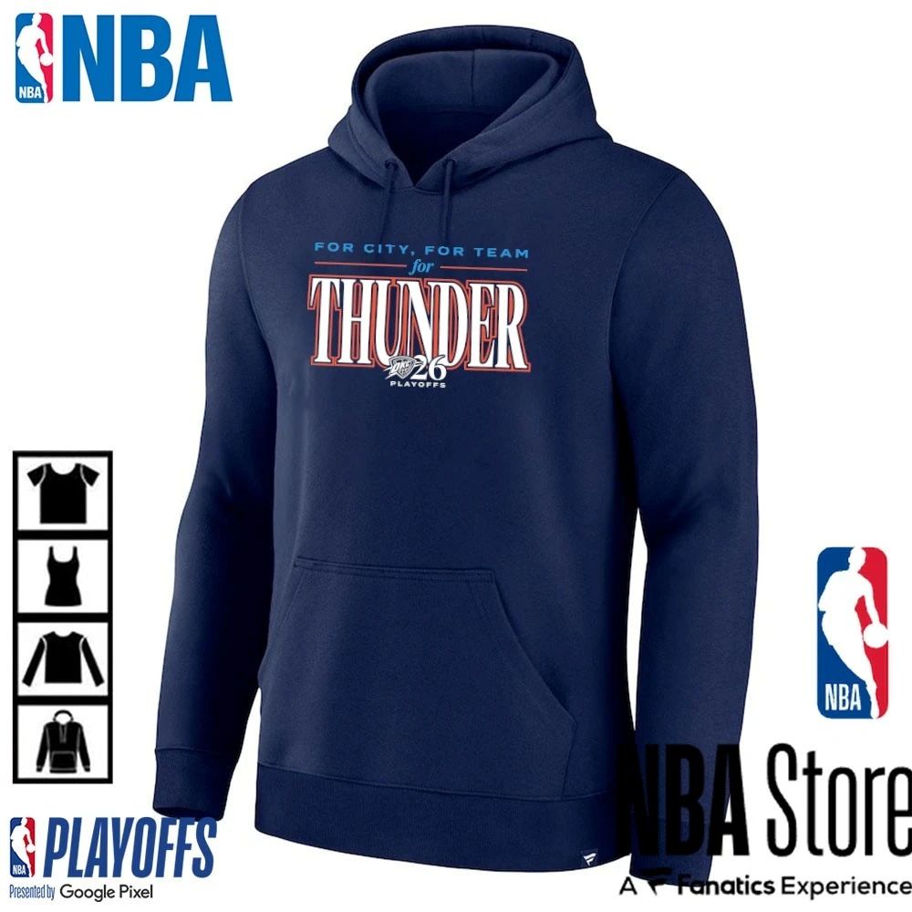 For City. For Team. For Thunder 2026 Playoffs Shirt OKC Thunder Round 2, Game 2