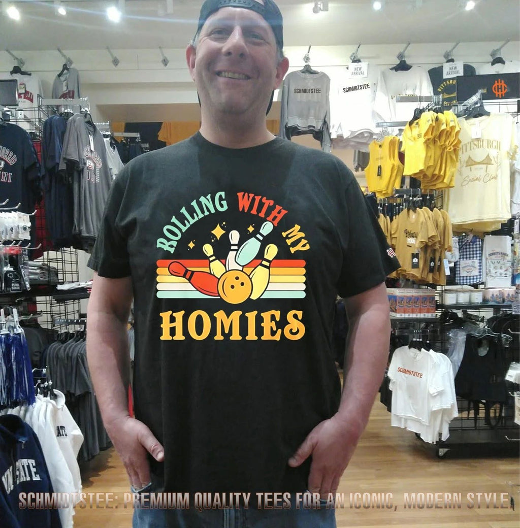 Rolling with my homies bowling shirt