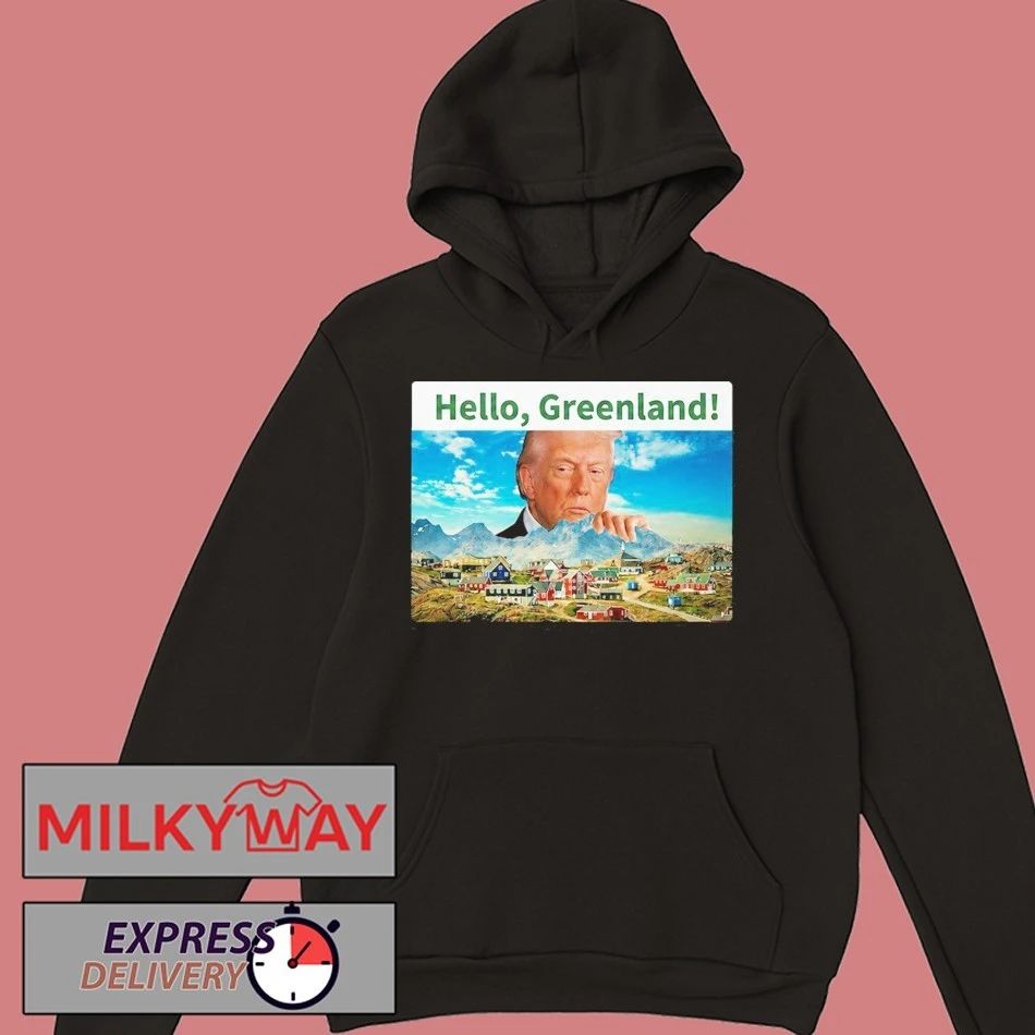 Funny President Trump Hello Greenland Shirt