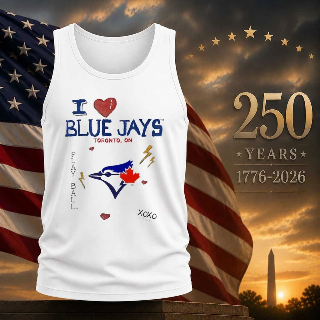 Toronto Blue Jays Tiny Turnip Toddler I Heart Shirt