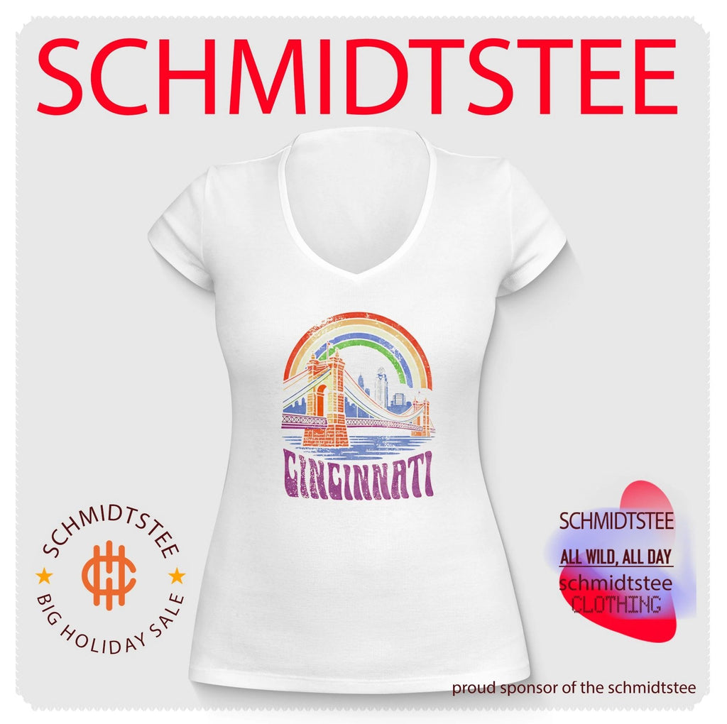 Cincinnati Rainbow Roebling Bridge Proud of our city shirt