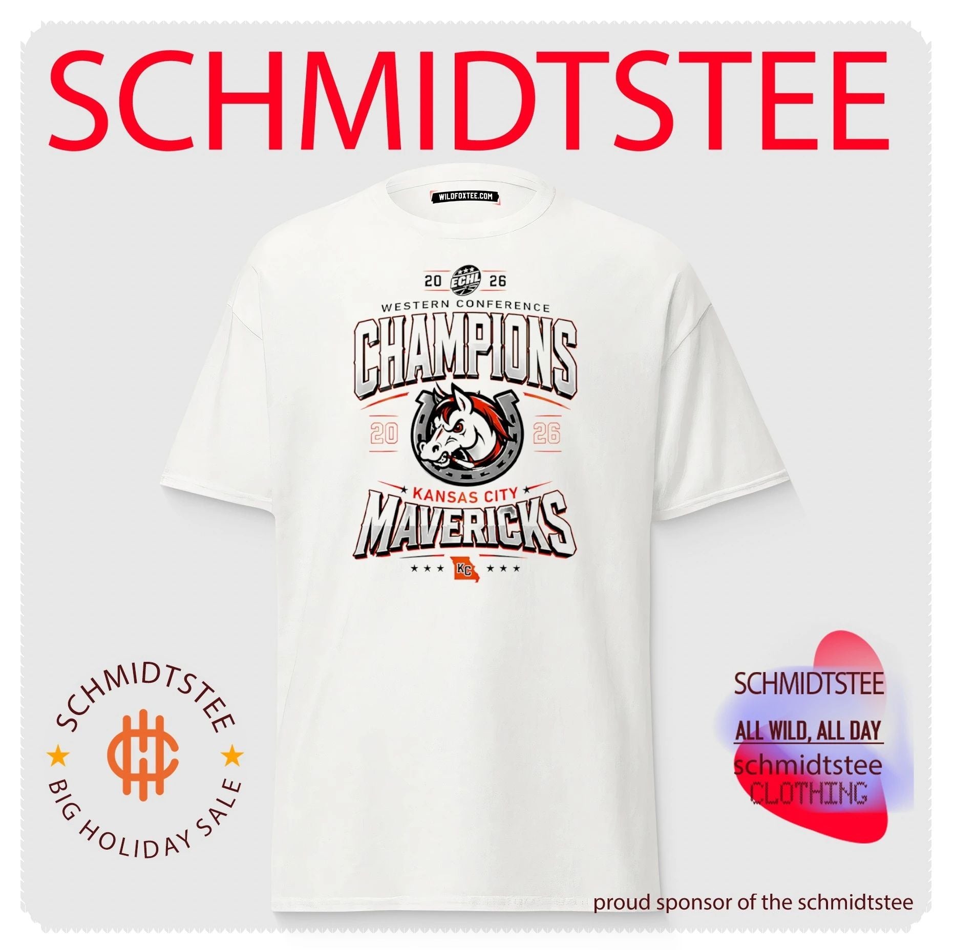 Kansas City Mavericks 2026 Western Conference Champions logo shirt
