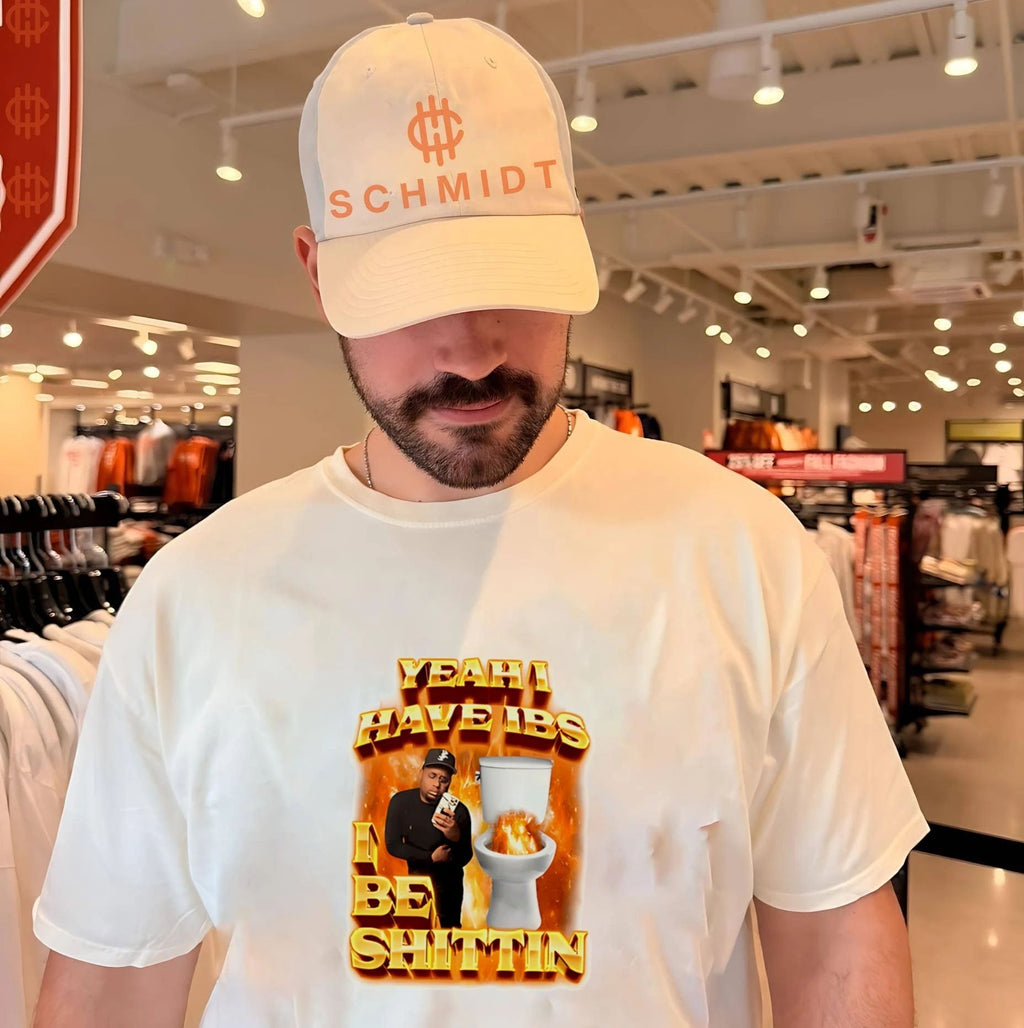 Yeah I have ibs i be shittin flaming toilet graphic shirt