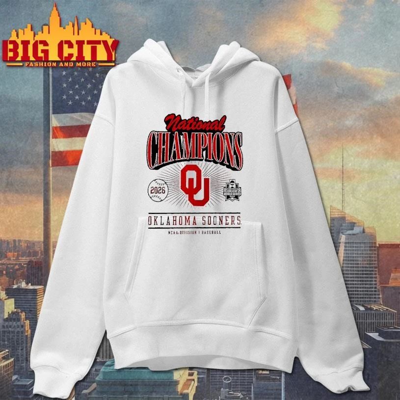 Oklahoma Sooners NCAA Baseball National Champions 2026 Men’s College World Series shirt