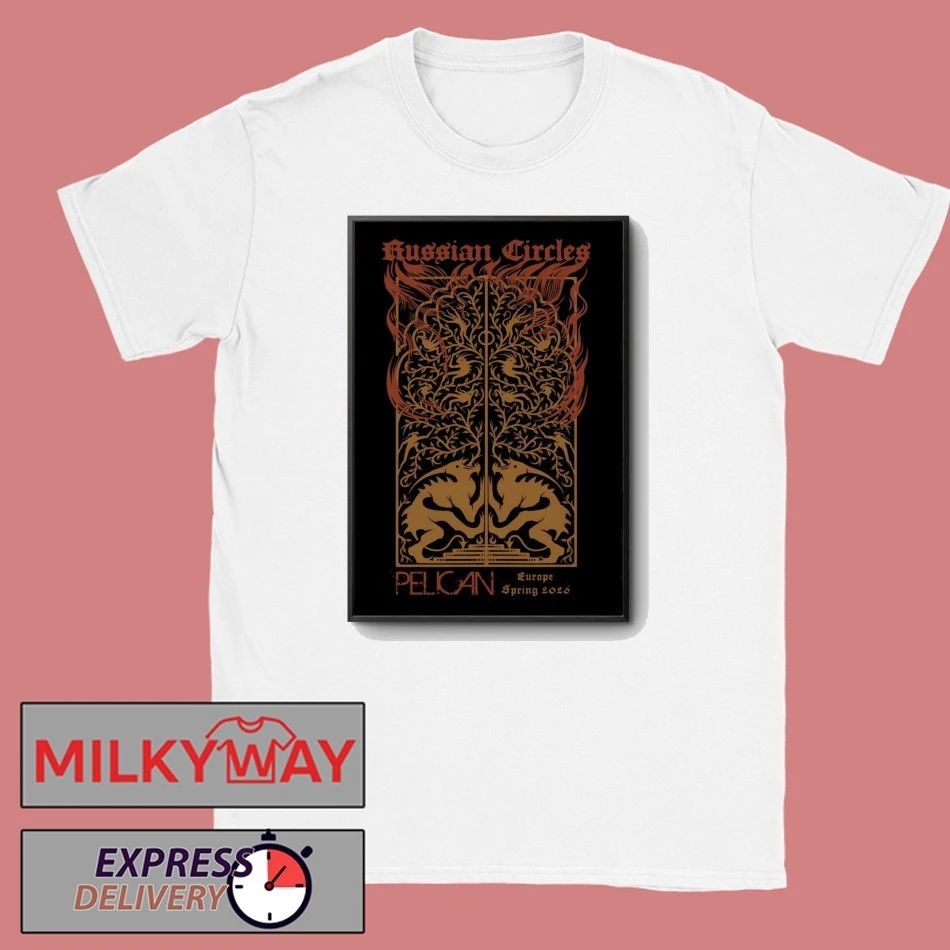 Russian Circles Europe Spring 2026 Tour Poster shirt