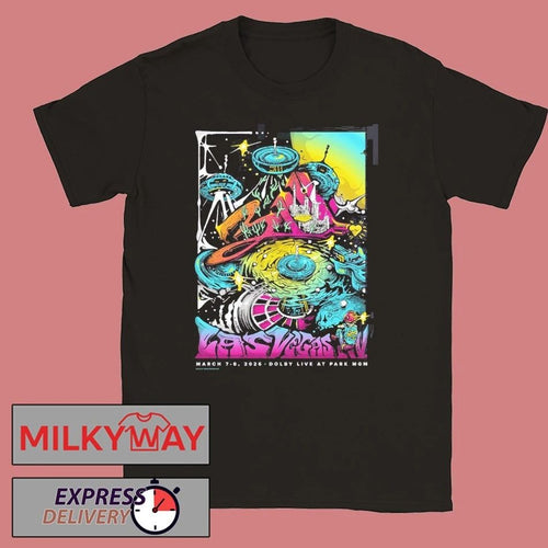 311 Band 311 Day Las Vegas Nevada 2026 Merch Poster Dolby Live At Park MGM On March 7-8 2026 Roulette Wheel UFO Art T-Shirt