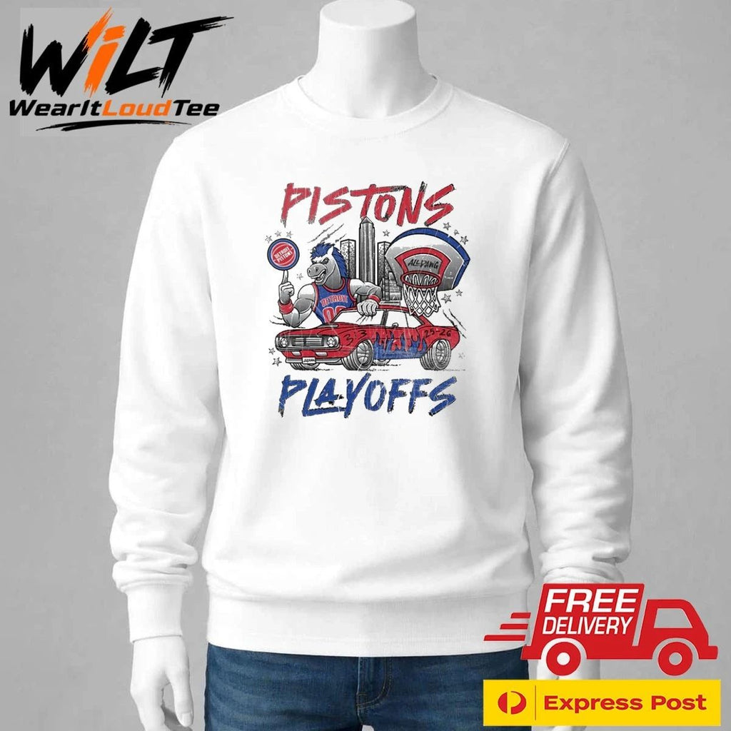 Detroit Pistons Playoffs 2026 All Dang Mascot Shirt