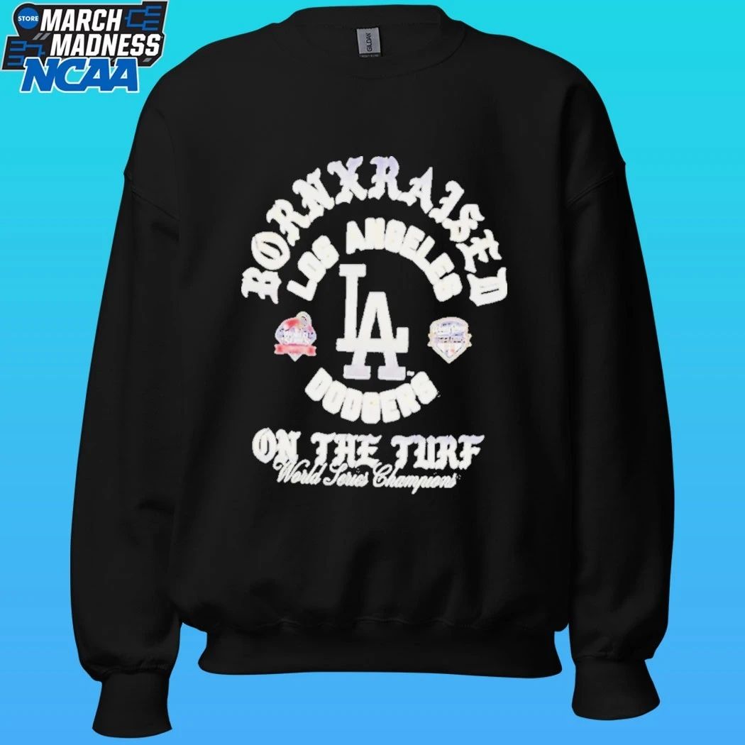 Los Angeles Dodgers Born X Raised On The Turf Shirt