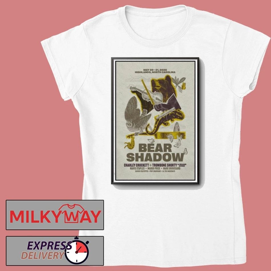 LIMITED Poster Bear Shadow May 29 – 31 2026 Highlands, North Carolina TOUR shirt