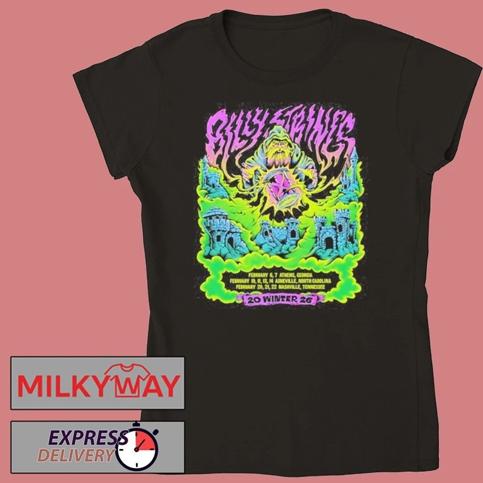 Billy Strings Winter 2026 With Dates shirt