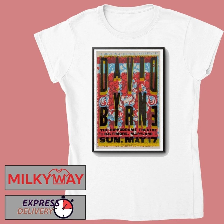 SHOW May 17 2026 David BYRNE Baltimore Poster shirt