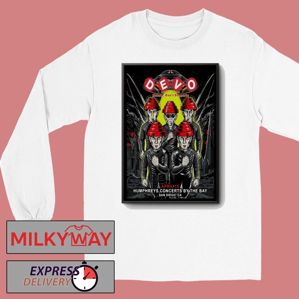 Devo Humphrey’s Concerts By The Bay in San Diego CA Apr 15 2026 Poster shirt