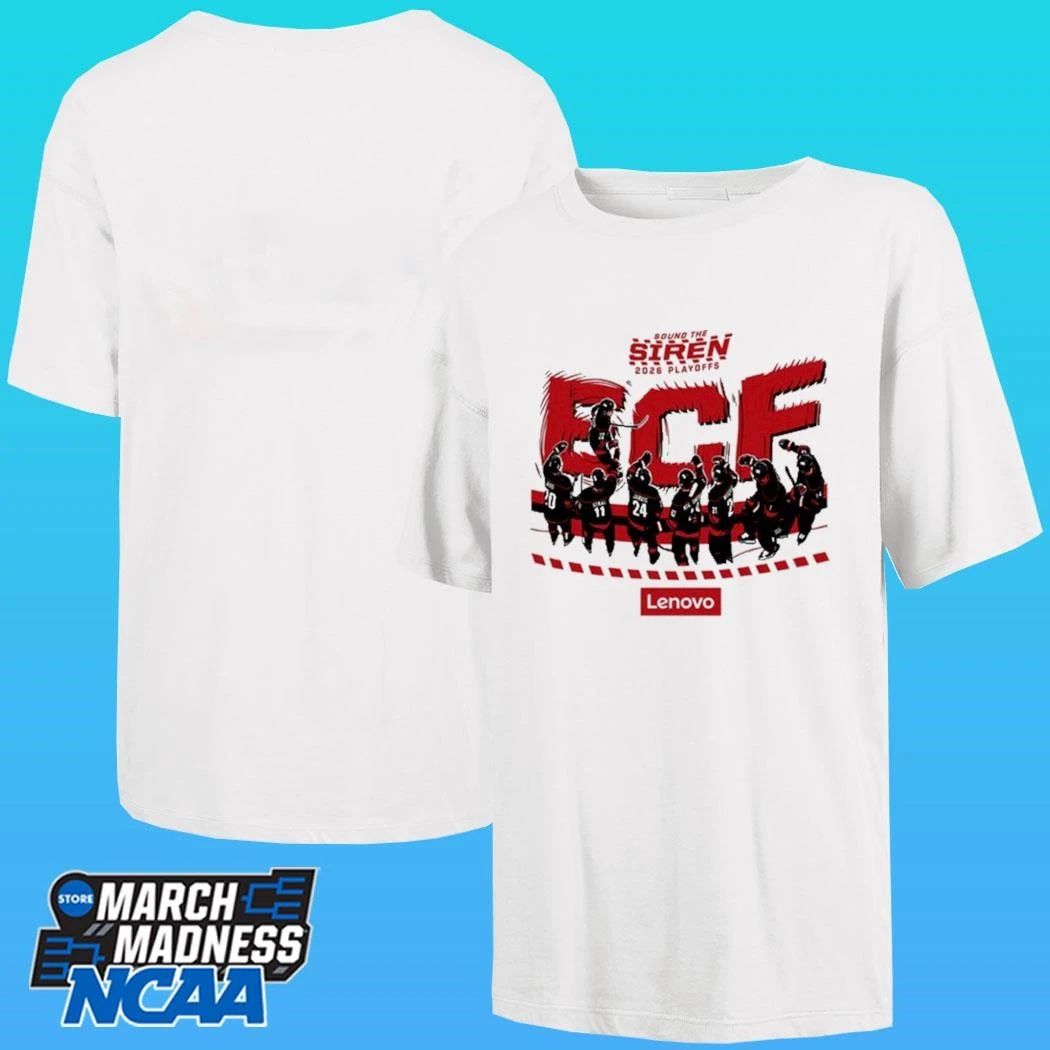 Carolina Hurricanes Sound The Siren 2026 Playoffs Ecf Lenovo Shirt