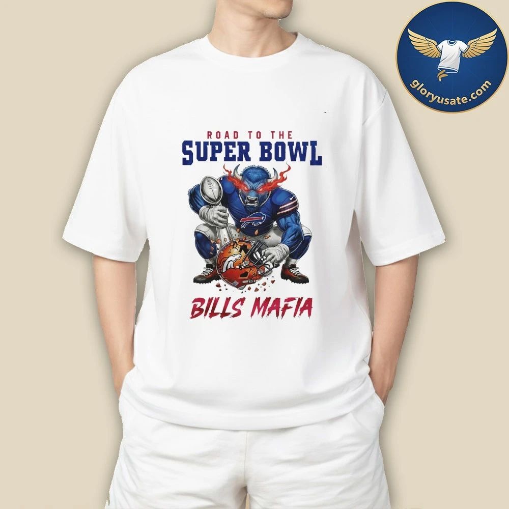 Buffalo Bills NFL Road To Super Bowl Mascot Shirt
