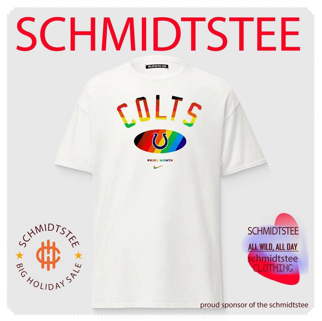 Indianapolis Colts Pride Month Rainbow logo shirt
