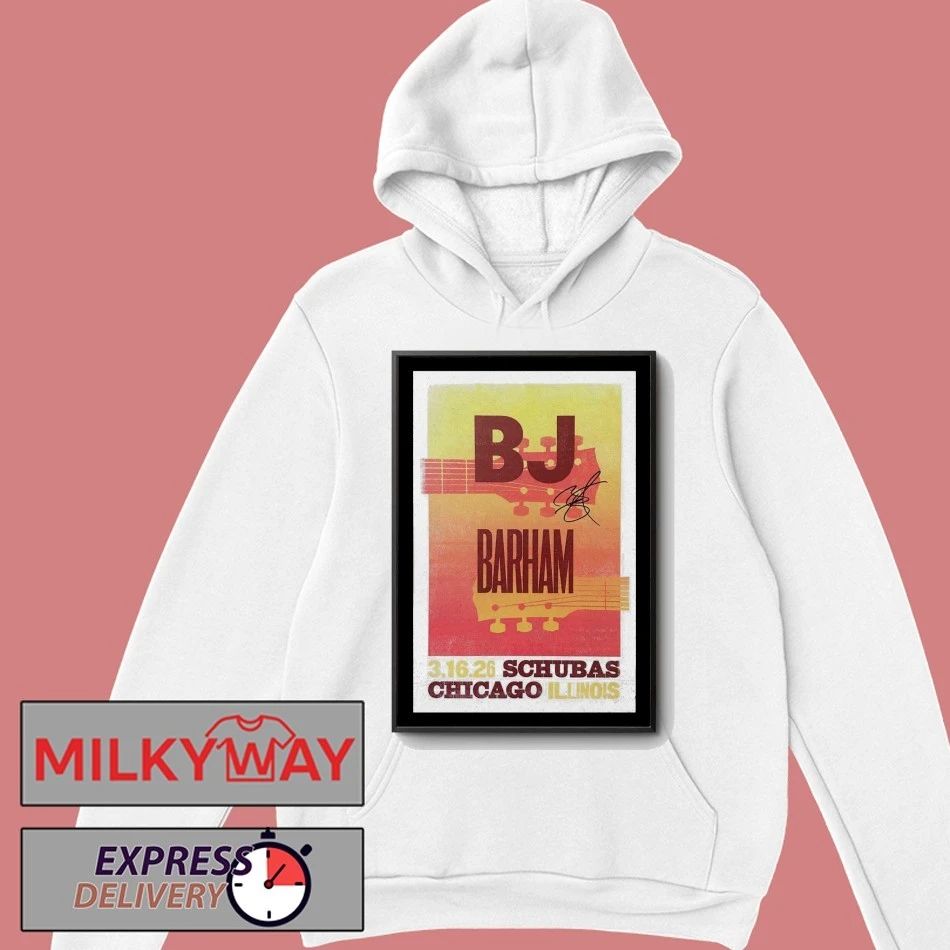 BJ Barham Chicago, IL March 16 2026 Schubas Tavern Tour Poster shirt
