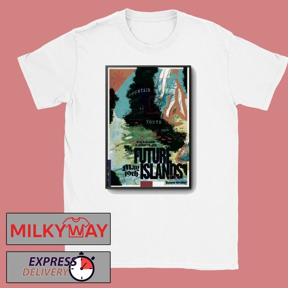 Future Islands 5 19 2026 Carrboro NC Poster shirt