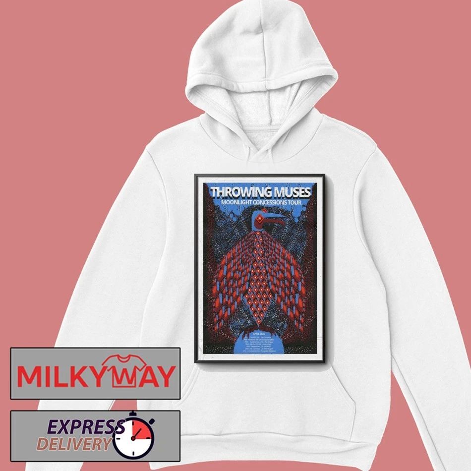 Poster Throwing Muses April 2026 Tour Moonlight Concessions shirt