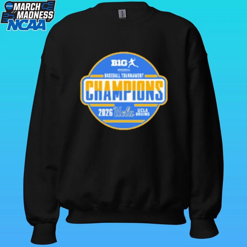 Ucla Bruins 2026 Big Ten Baseball Conference Tournament Champions Locker Room Shirt