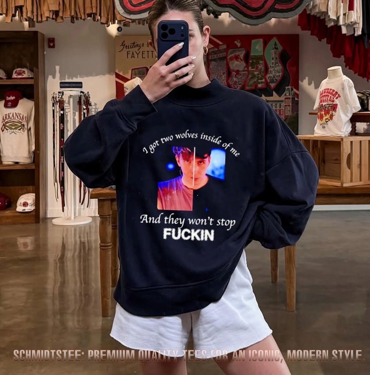 Danifil I got two wolves inside of me and they won’t stop fuckin shirt