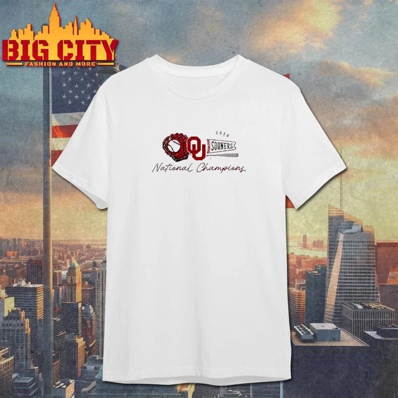 Oklahoma Sooners 2026 College World Series Champions Sketch T-Shirt