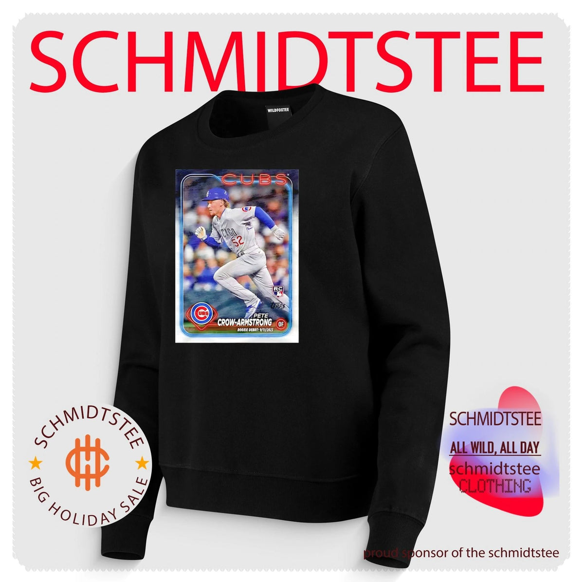 Chicago Cubs Pete Crow-Armstrong Topps Baseball Card shirt