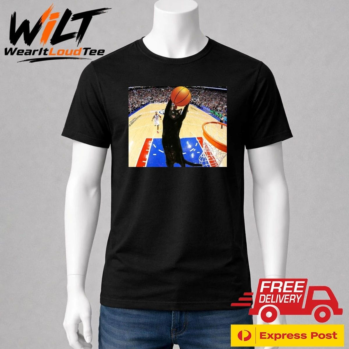 Jarrett Allen Wearing Basketball Cat Meme Shirt