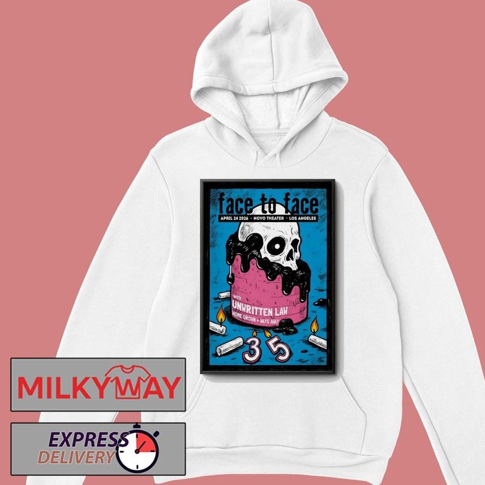 Face To Face Tour Los Angeles CA On Apr 24 2026 Poster shirt