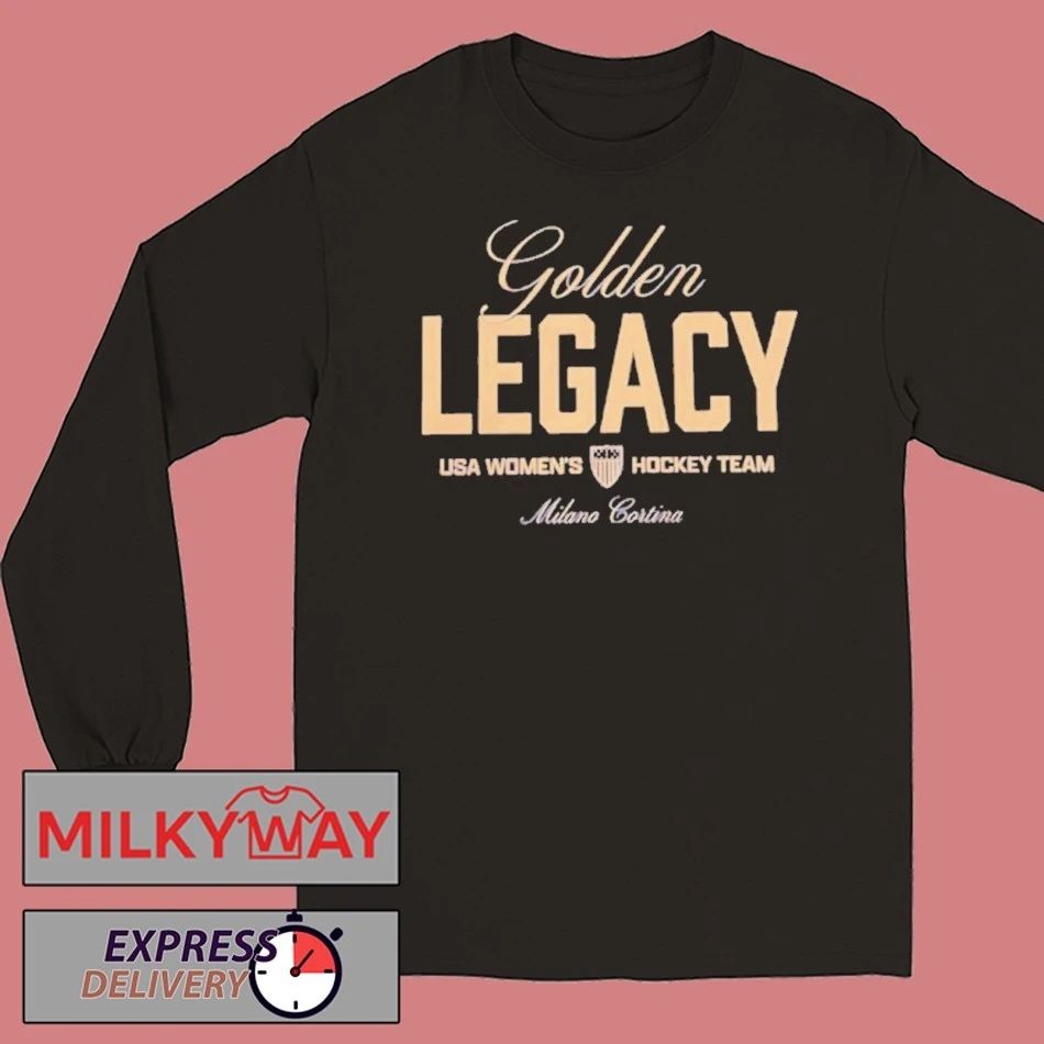 Usa Womens Hockey Team 2026 Winter Olympics Golden Legacy Shirt
