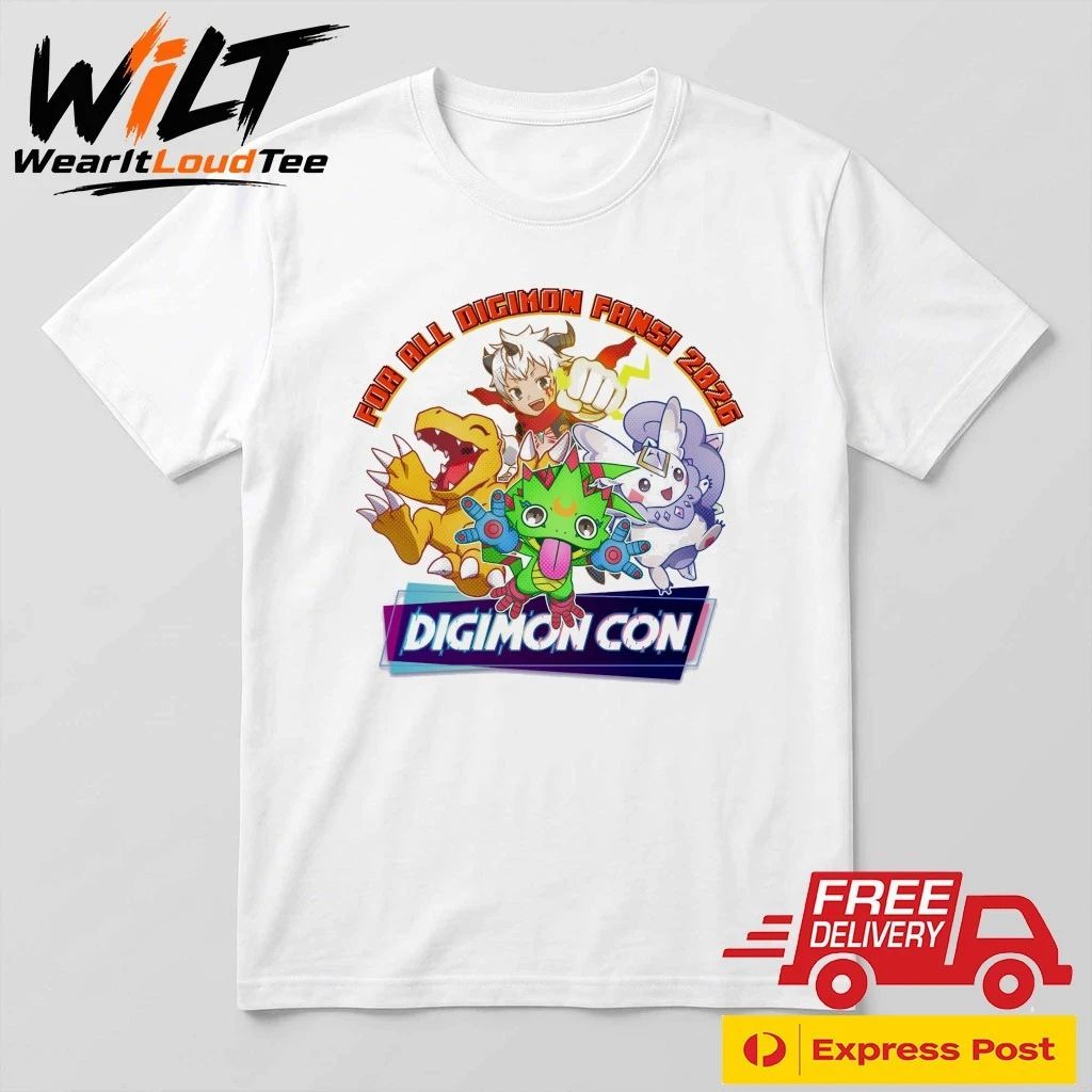 For All Digimon Fans 2026 Digimon Con Shirt