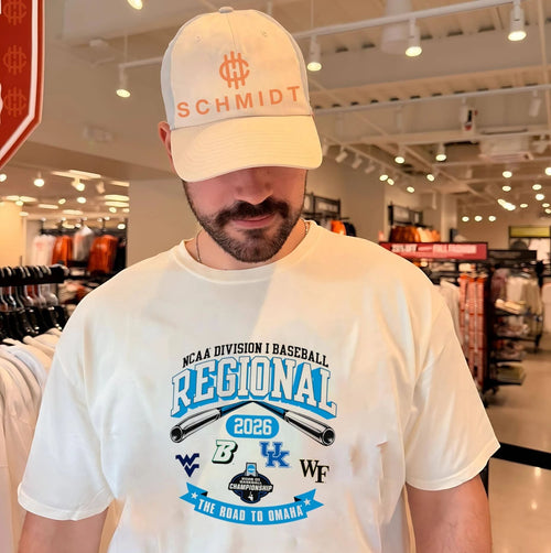 2026 NCAA Division I Baseball Regional West Virginia The Road To Omaha logos shirt