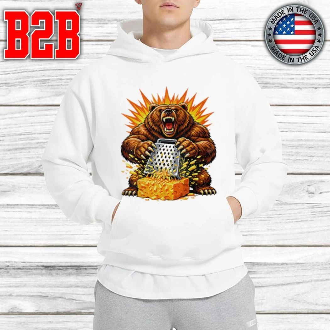 Angry Bear Grating Cheese Grater Hater Shirt