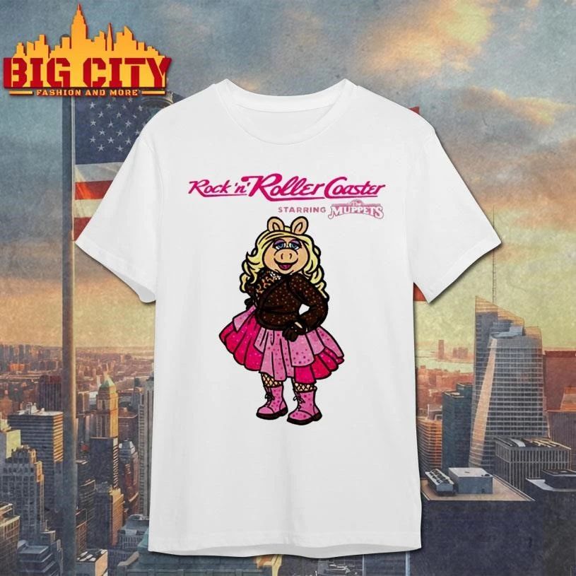Miss Piggy Rockin’ Roller Coaster Rhinestone shirt