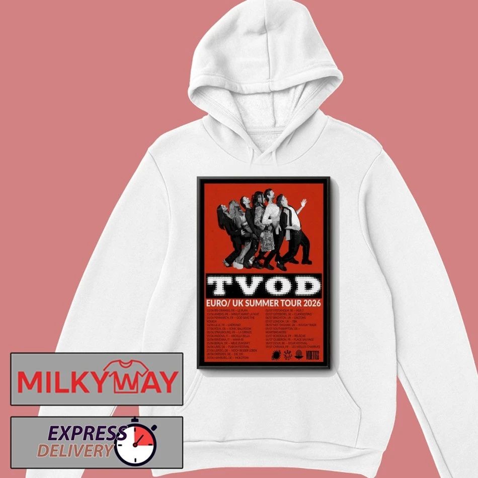 TVOD Europe UK 2026 Summer Tour Poster shirt