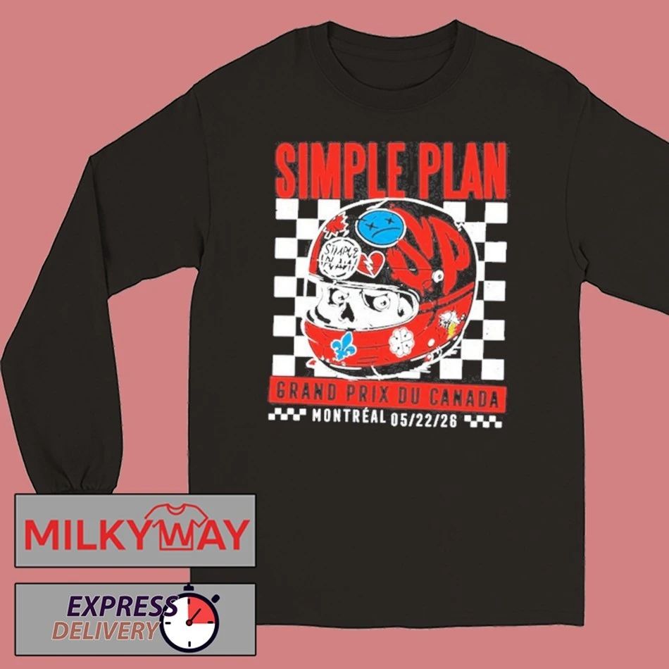 2026 Simple Plan RACE CAR HELMET TOUR Limited shirt