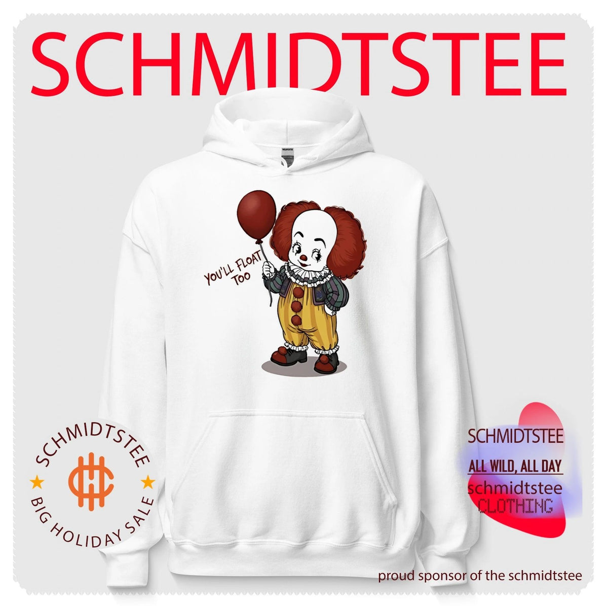 Pennywise you’ll float too Clown Halloween shirt