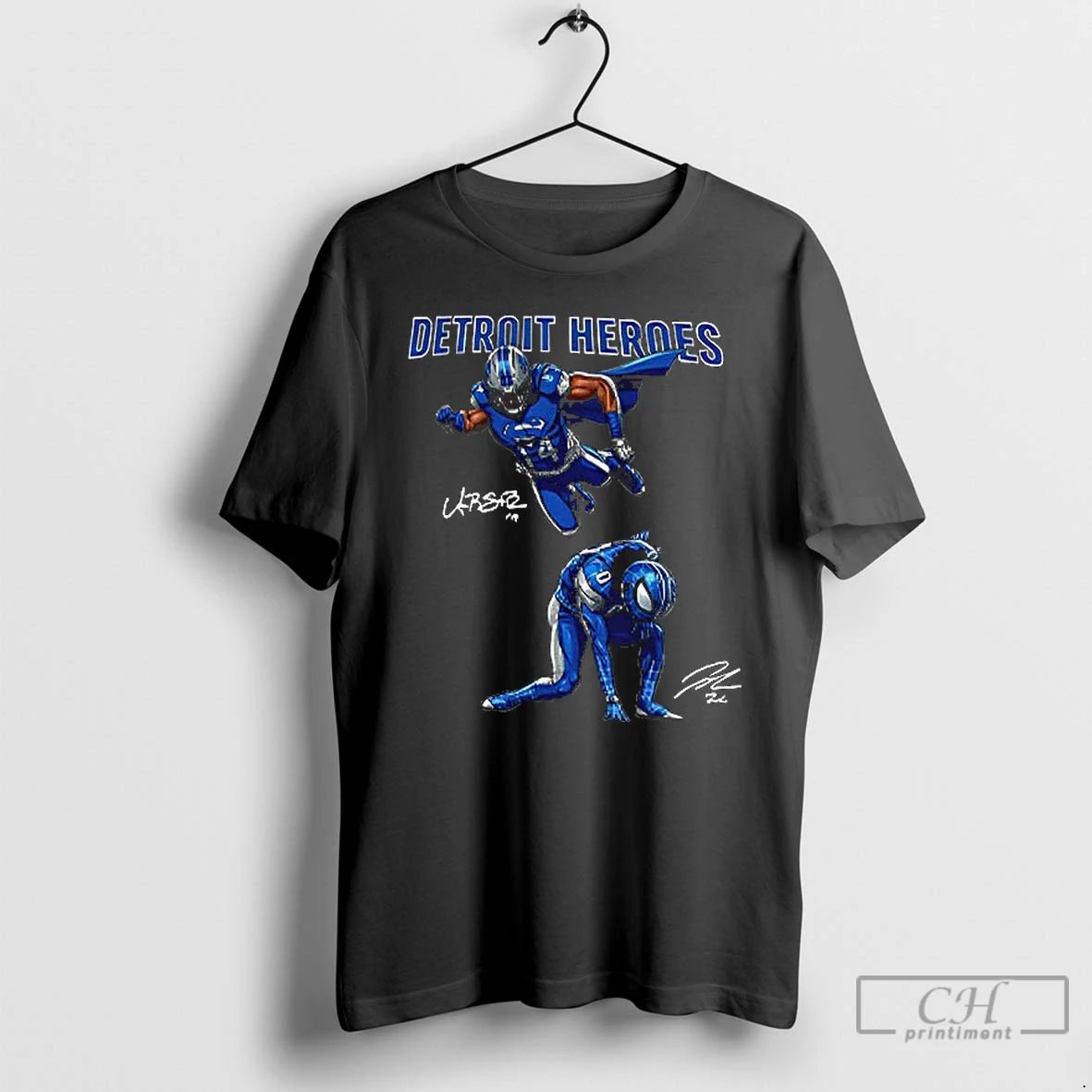 Classic Jahmyr Gibbs And Amon Ra St Brown Detroit Lions Detroit Heroes 2025 Signature